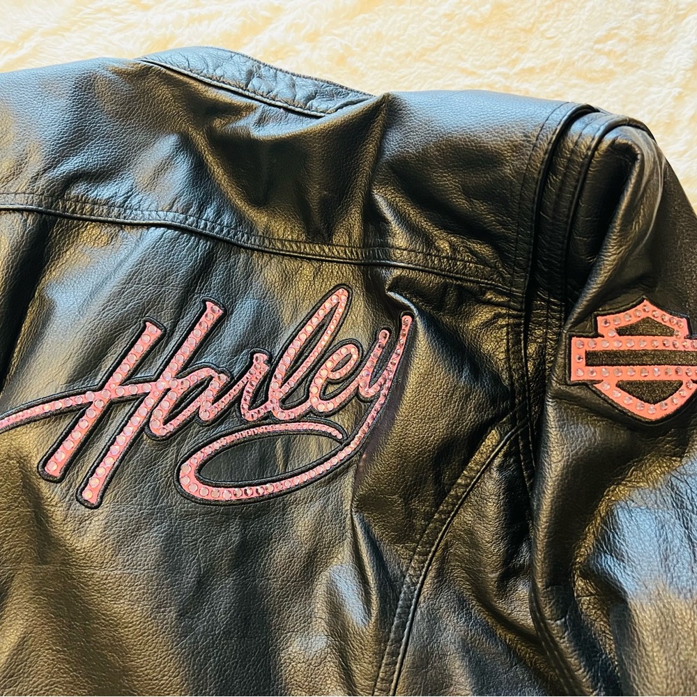 Harley Davidson Genuine Leather Jacket Size Small